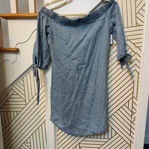 Mossimo Off the Shoulder Denim Dress NWT